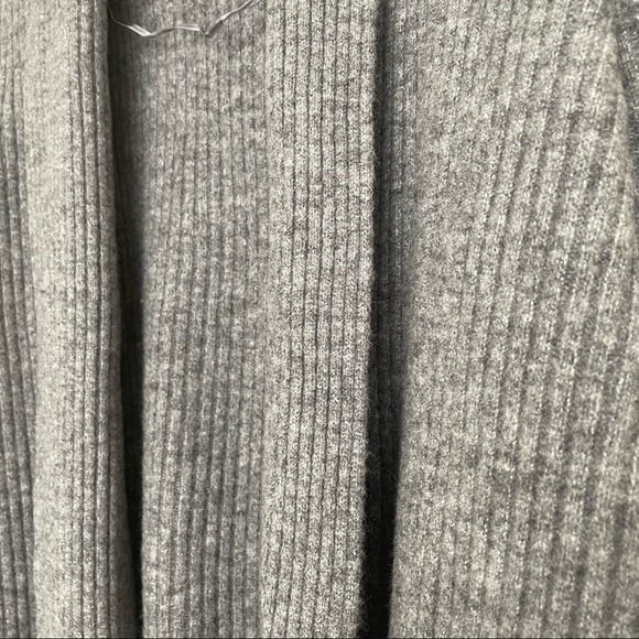 Banana Republic merino-blend long cardigan in heather grey size M - Picture 6 of 9